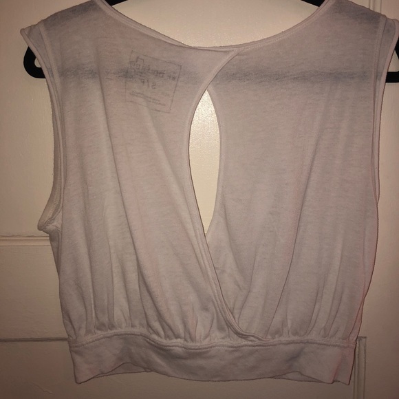 White Free People Flowy Cross Top - Picture 4 of 5